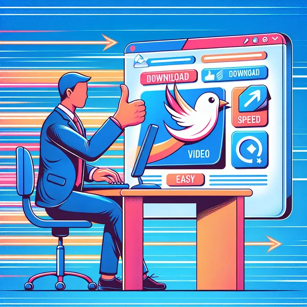 "Logo ssTwitter, platform terdepan untuk mengunduh video Twitter dengan mudah dan cepat, menampilkan antarmuka yang intuitif dan fungsionalitas sederhana."